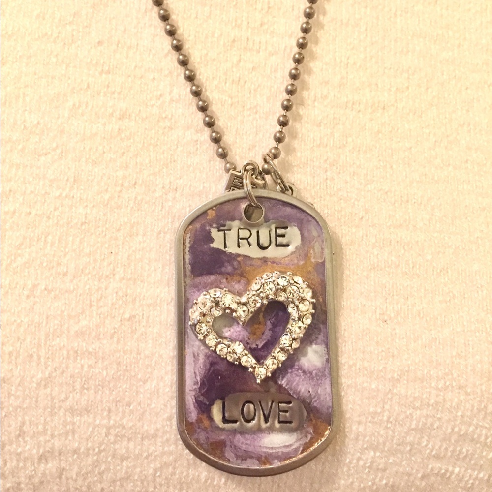 Bejeweled Dog Tag